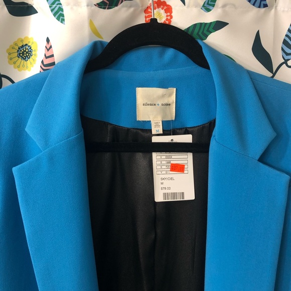 SILENCE + NOISE blue blazer - Picture 10 of 15